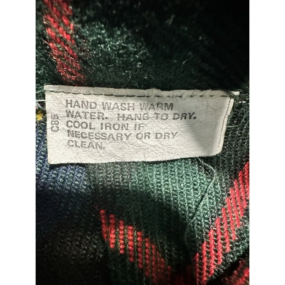 VTG Wool Tartan Plaid Maxi Skirt XS/S